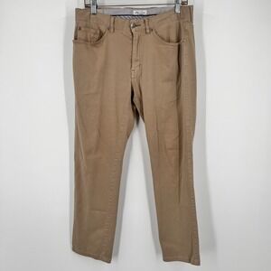 Peter Millar Performance 5 Pocket Mens Khaki Chino Pants Casual Golf Size 32